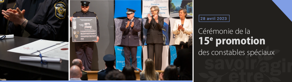 Cérémonie de la 15e promotion des constables spéciaux